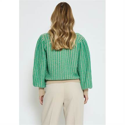 Minus Rithea knit pullover - Golf green 