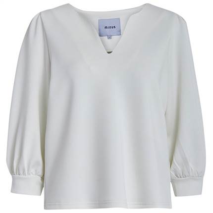 Minus Jamila v-neck blouse - Broken white 