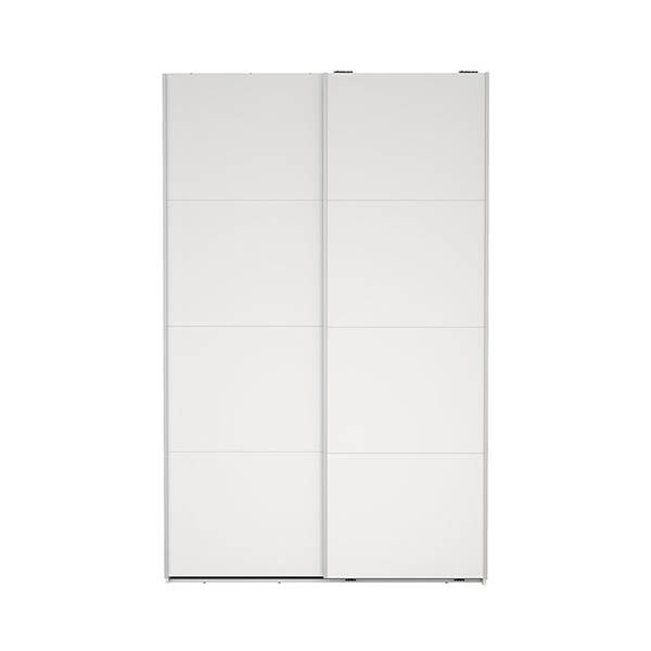 Bergamo garderobeskab med hvide låger