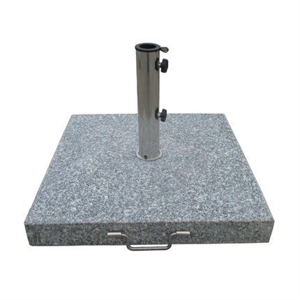 GRANIT PARASOLFOD FIRK. - 60 KG. - GRÅ