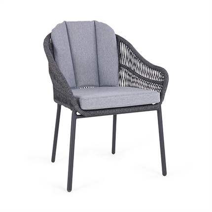 Sivholm spisebordsstol - grå/sort