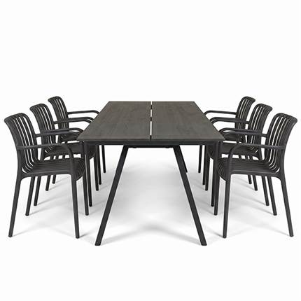 Granly + Strandvig havemøbelsæt 220 x 100 cm