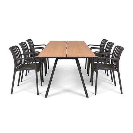 Granly + Strandvig havemøbelsæt 220 x 100 cm