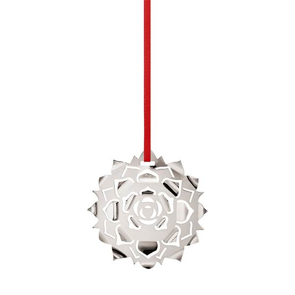 8: Georg Jensen jul 2020 ornament, Rosette - Messing belagt med palladium