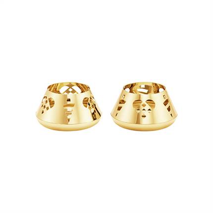 Georg Jensen 2025 Fyrfadsstager, 2 stk - Forgyldt