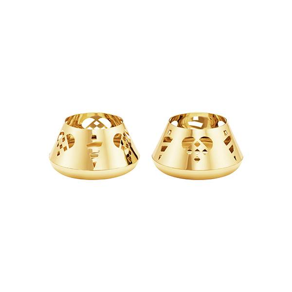 Georg Jensen 2025 Fyrfadsstager, 2 stk - Forgyldt