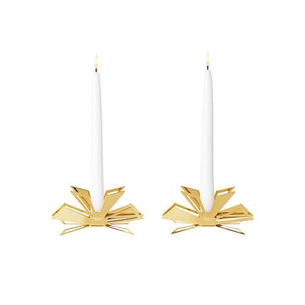 Georg Jensen 2025 Kertelysestager, 2 stk - Forgyldt