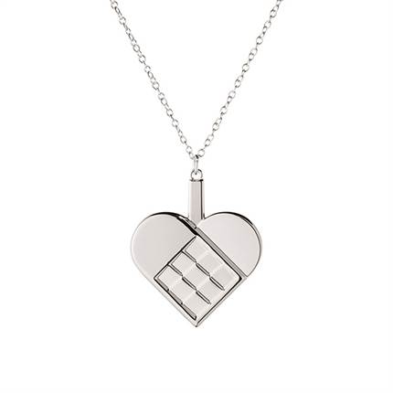 Georg Jensen 2025 Juleornament, hjerte - Palladium 