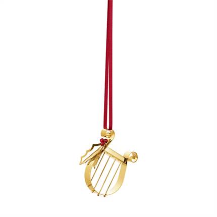 Georg Jensen 2026 Juleornament, harpe - Forgyldt 