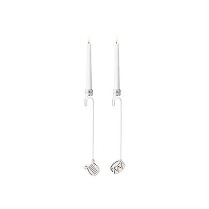 Georg Jensen 2026 Lyseholder, harpe & tromme - Palladium 