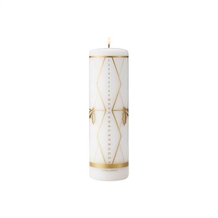 Georg Jensen 2026 kalenderlys - Guld 