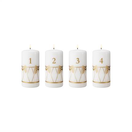 Georg Jensen 2026 adventslys, 4 stk - Guld