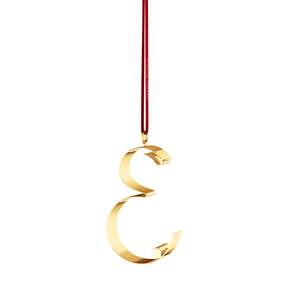 Georg Jensen Bogstavornamenter, E - Forgyldt : Erling Christensen Møbler
