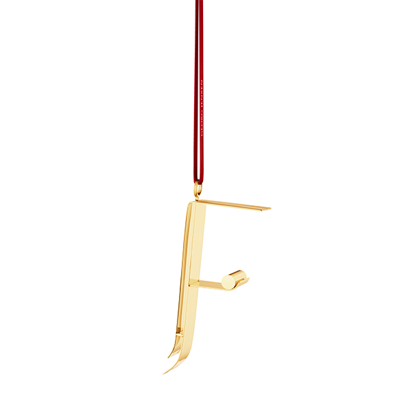 Georg Jensen Bogstavornamenter, F - Forgyldt : Erling Christensen Møbler