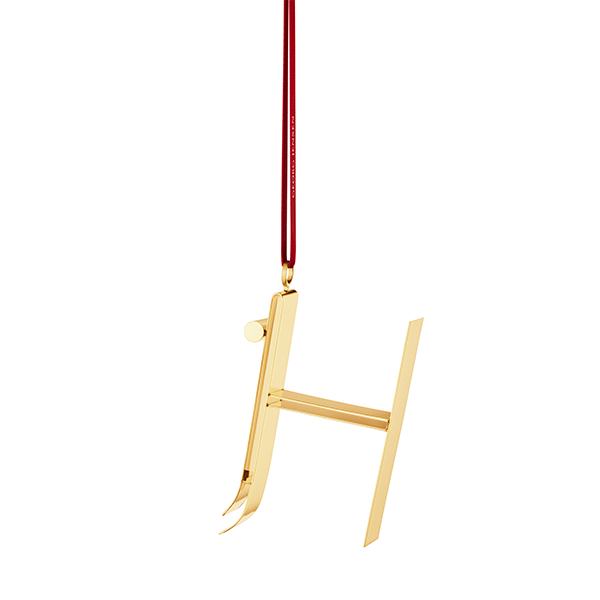 Georg Jensen Bogstavornamenter, H - Forgyldt : Erling Christensen Møbler
