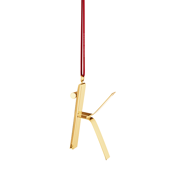Georg Jensen Bogstavornamenter, K - Forgyldt : Erling Christensen Møbler