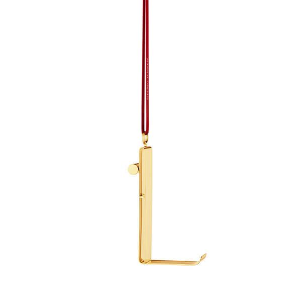 Georg Jensen Bogstavornamenter, L - Forgyldt : Erling Christensen Møbler