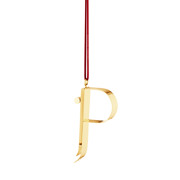 Georg Jensen Bogstavornamenter, P - Forgyldt : Erling Christensen Møbler