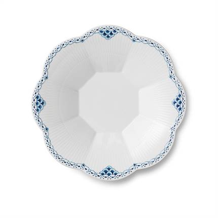 Royal Copenhagen Prinsesse Skål med blomsterkant, 25 cm