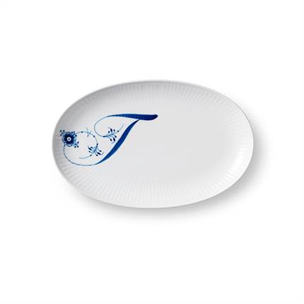 Royal Copenhagen Alfabet Kollektion Asiet, T, 23,5 cm