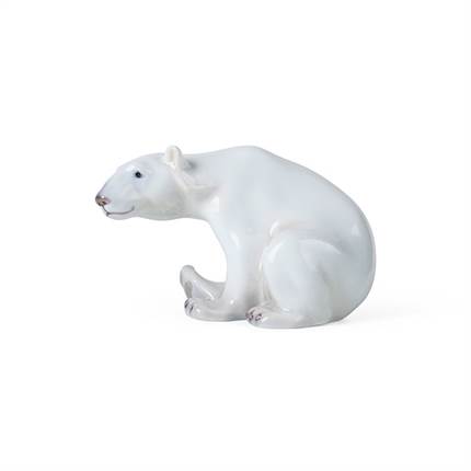 Royal Copenhagen Figurine Isbjørn siddende 12 cm