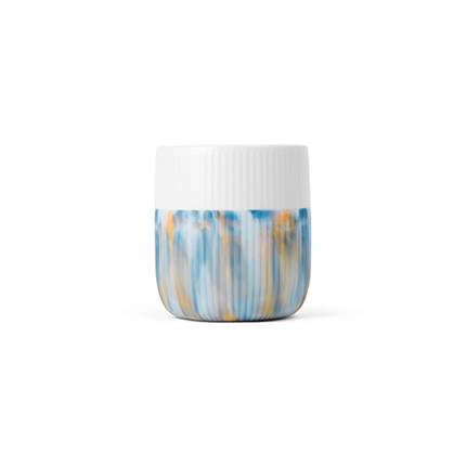 Royal Copenhagen Riflet Contrast Marble krus, Ocean Mist, 35 cl