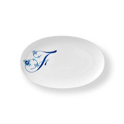 Royal Copenhagen Alfabet Kollektion Asiet, F, 23,5 cm