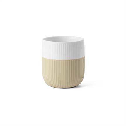 Royal Copenhagen Riflet Contrast Krus, Sand, 35 cl