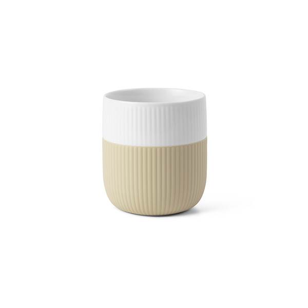 Royal Copenhagen Riflet Contrast Krus, Sand, 35 cl
