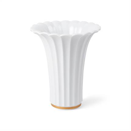 Royal Copenhagen Vase med guldkant, 23 cm