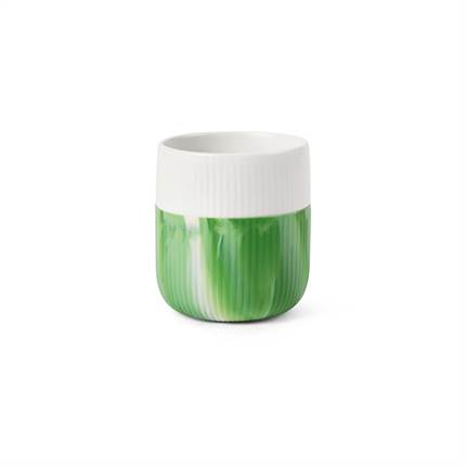 Royal Copenhagen Riflet Contrast Marble krus, Green Grass, 35 cl