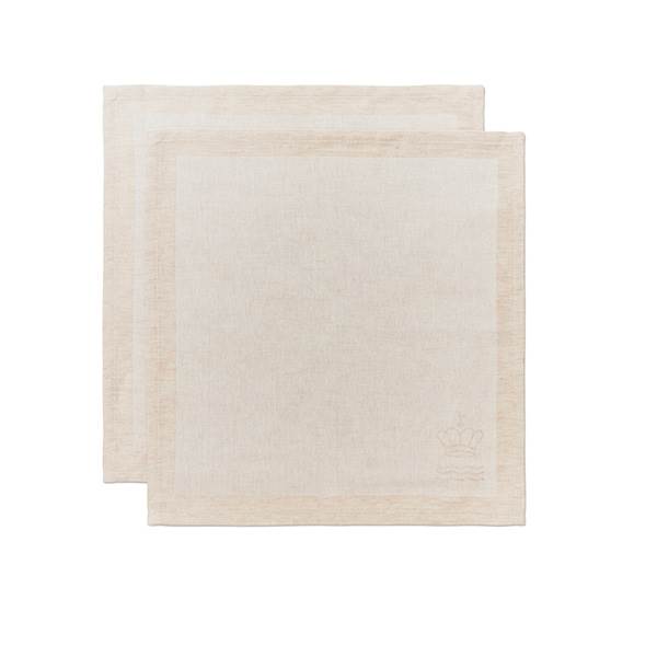 Royal Copenhagen Waves Serviet, 45 x 45 cm, 2 stk - Hvid