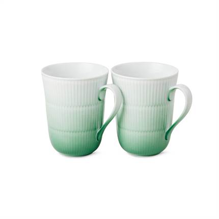 Royal Copenhagen Iris Kop, 36 cl, 2 stk. - Grøn