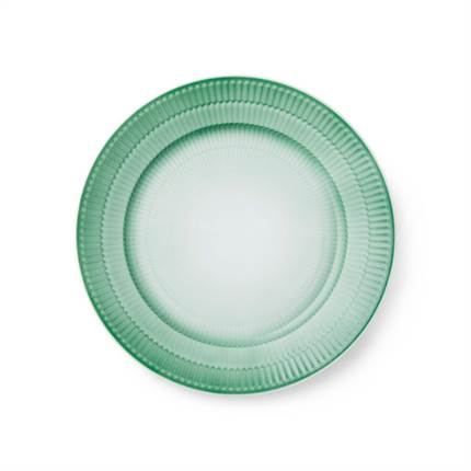 Royal Copenhagen Iris Tallerken,  22 cm - Grøn