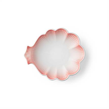 Royal Copenhagen Iris Blomsterformet fad, 16 cm - Koral 