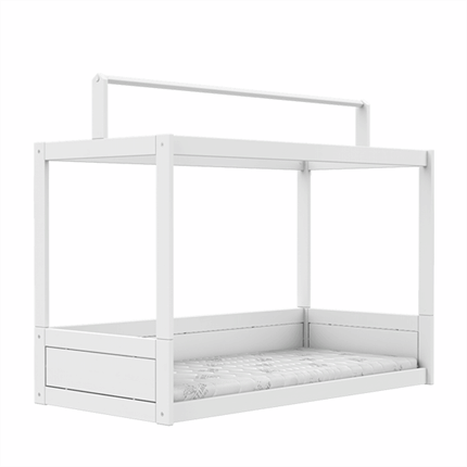 LIFETIME Kidsrooms Montessori børneseng med topkonstruktion/ Premium 90x200 cm