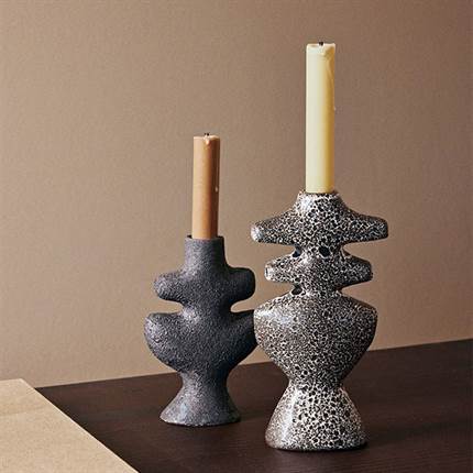 Ferm Living Yara candle holder small - Rustic iron