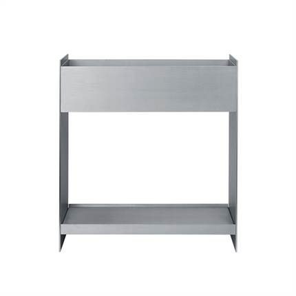Ferm Living Lager Plantekasse med hylde - Aluminium