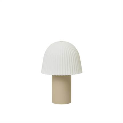 Ferm Living Frill portable lampe -  Cashmere/white 