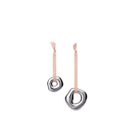 Ferm Living Orrith Ornaments , sæt - Silver 