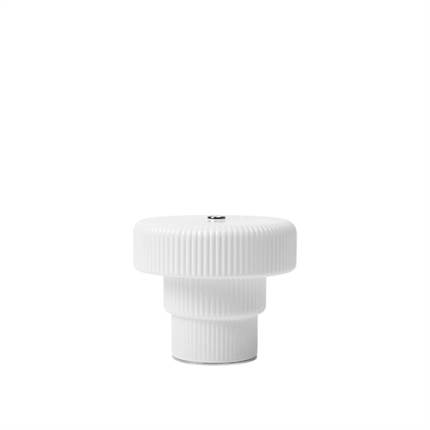 Ferm Living Ripple portable lamp h 10 cm - White 
