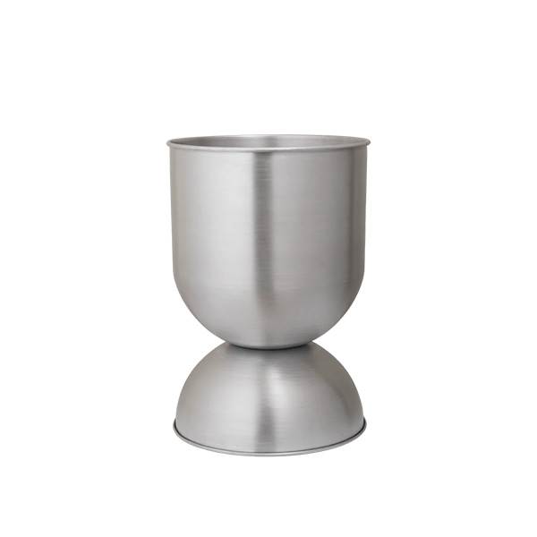 Ferm Living Hourglass Pot, medium - Aluminium