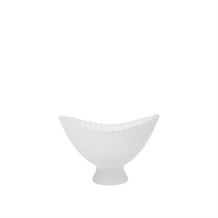 Ferm Living Fountain Glass Bowl, large - Frosted