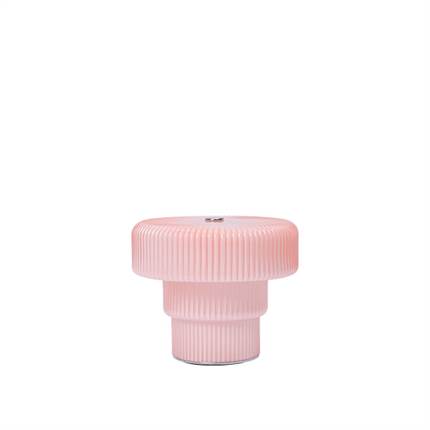 Ferm Living Ripple portable lamp h 10 cm - Pale rose 