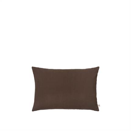Ferm Living Sen Cushion, rectangular - Dark Chocolate