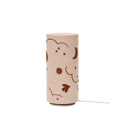 Ferm Living Skye Table Lamp - Natural/Bronze