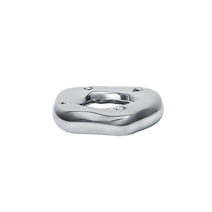 Ferm Living Bellure Ring lysestage - Silver