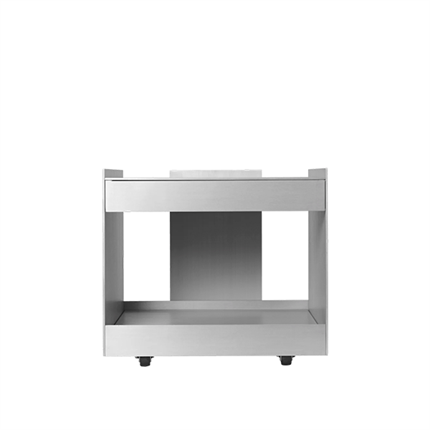 Ferm Living Lager lav trolley med skuffe - Aluminium