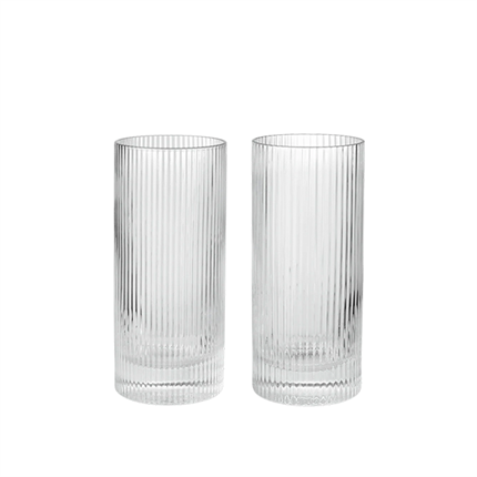 Ferm Living Ripple Highball Glasses - Set of 2