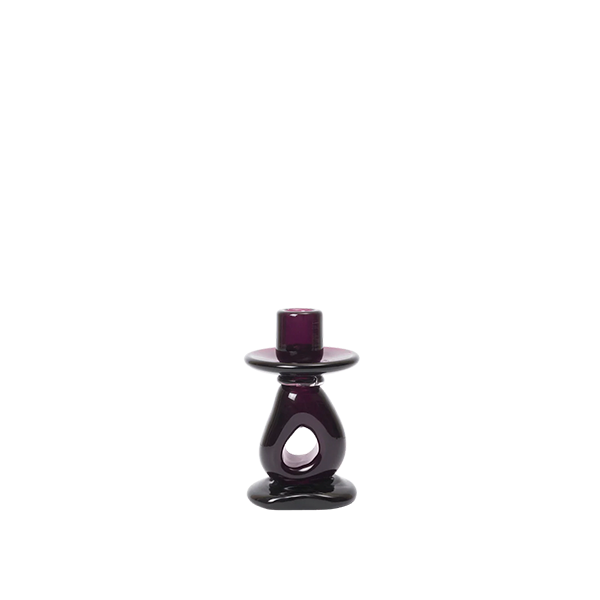Ferm Living Damo Candle Holder - Dark Grape